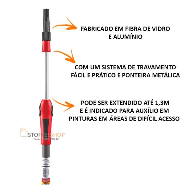 Prolongador Fibra E Alumínio 1.3m Atlas Prático E Seguro - 3