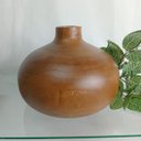 Ver imagem 5 de Vaso Decorativo Enfeite Home&Co Madeira 17x23x23cm Natural
