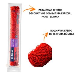 Rolo Textura Rustica Atlas 37cm Cabelo Anjo - 4 Rolo Textura Rustica Atlas 37cm Cabelo Anjo - 4