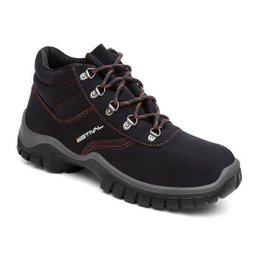Bota de Segurança Estival em Microfibra Preto/vermelho N° 41 - Wo10031s2 - 3