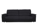 Ver imagem 7 de Sofá Leon 2,30m com Molas Retrátil Reclinável Velosuede - Netsofas - Preto