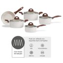 Ver imagem 2 de Jogo de Panelas Brinox Granada 5pçs Revestimento Cerâmico com Indução Vanilla 4774/101