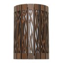 Ver imagem 6 de Arandela Luminária Decorativa Madeira Copacabana Red:Pau Ferro