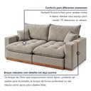 Ver imagem 6 de Sofá Cama Retrátil e Reclinável 4 Lugares 260cm Pés em Madeira Madrid