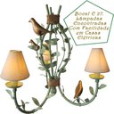 Ver imagem 4 de Lustre Decorativo de Teto com Pássaros Porcelana e Cúpulas