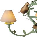 Ver imagem 6 de Lustre Decorativo de Teto com Pássaros Porcelana e Cúpulas