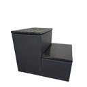 Ver imagem 3 de Escada Escadinha Auxiliar 2 Degraus Antiderrapante para Maca Reforçada Estética e Beleza - Preta