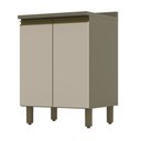 Ver imagem 1 de Balcão de Cozinha 02 Portas 60cm c/ Tampo Connect Duna Cristal Henn