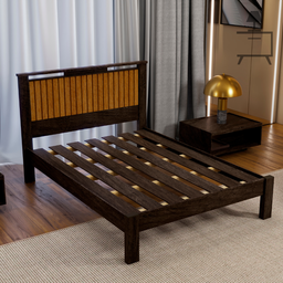 Cama Casal Ripada Alaska P/colchão 1.88x1.38:mocaccino/ Naturale - 3