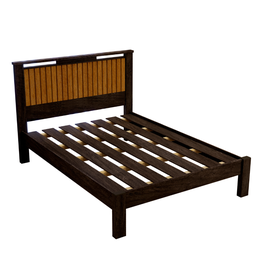 Cama Casal Ripada Alaska P/colchão 1.88x1.38:mocaccino/ Naturale - 1
