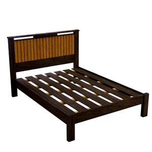 Cama Casal Ripada Alaska P/colchão 1.88x1.38:mocaccino/ Naturale