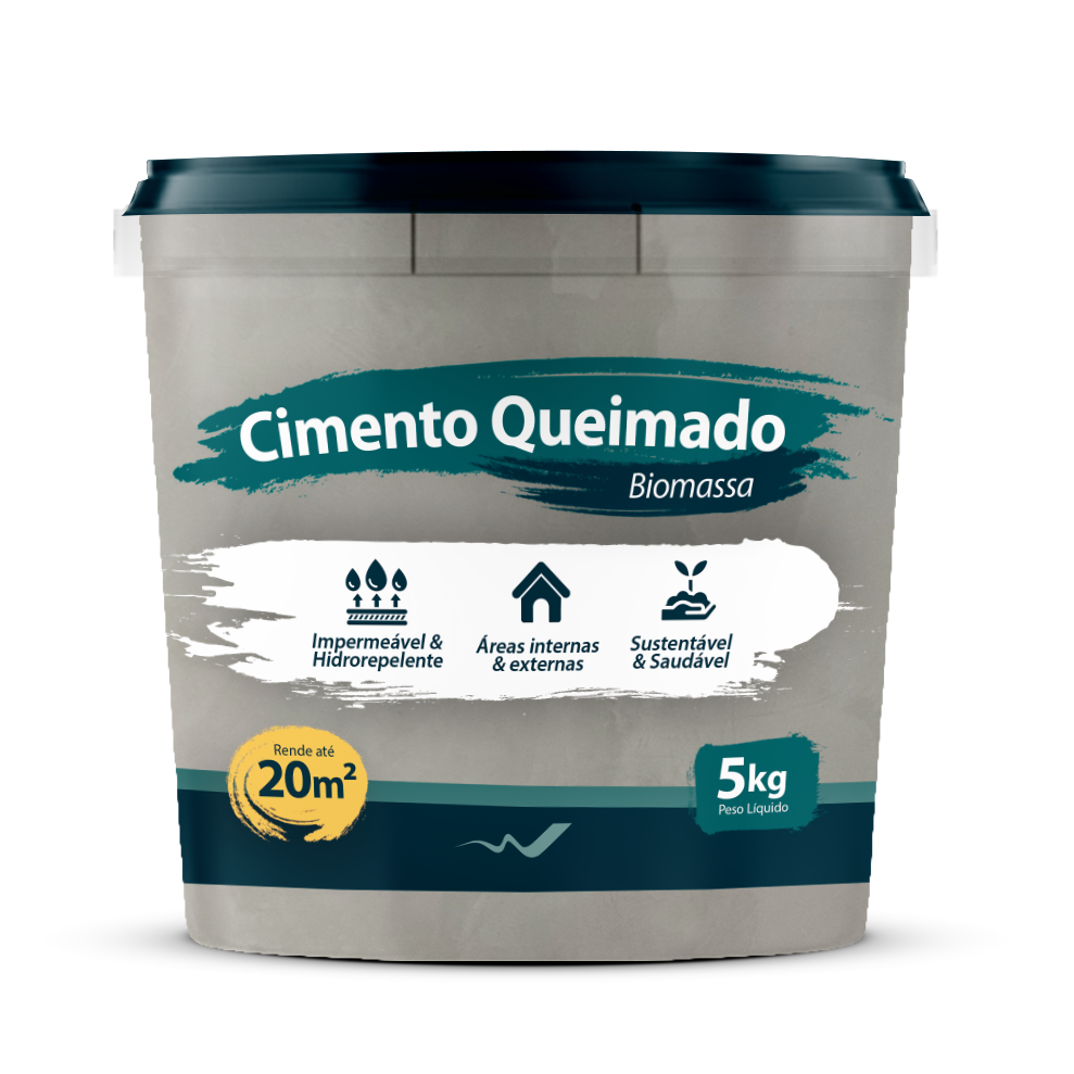 Cimento Queimado 5kg (concreto) - Biomassa do Brasil