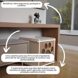 Mesa Cabeceira Pet Cachorro Mdf Pata - 3