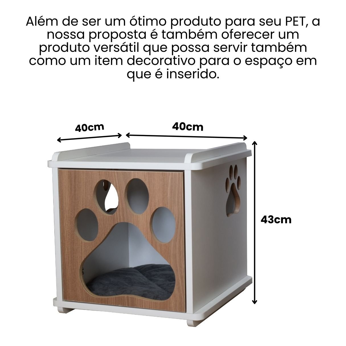 Mesa Cabeceira Pet Cachorro Mdf Pata - 2