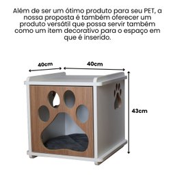 Mesa Cabeceira Pet Cachorro Mdf Pata - 2