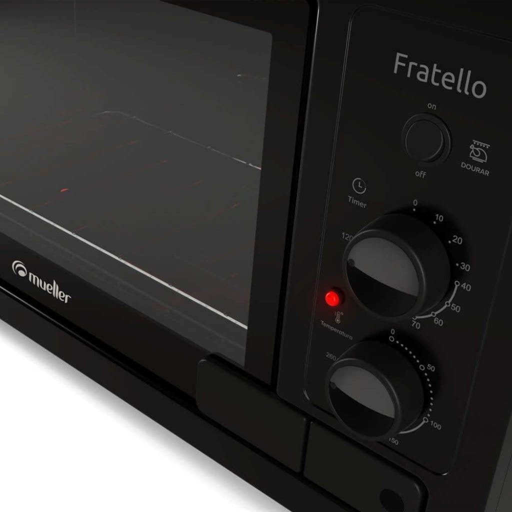 Forno de Bancada Elétrico Mueller Fratello 44L 220V Preto - 3