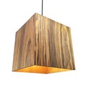 Ver imagem 1 de Luminária Teto Pendente Mdf Lâmina Madeira Natu Pau de Ferro