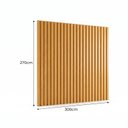 Ver imagem 3 de Painel para TV até 115 Polegadas Ripado MDF 270CMX300CM Moldufama Castanho