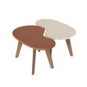 Ver imagem 2 de Mesa de Centro Flora 100% Mdf Terracota/off White - Pnr Móveis