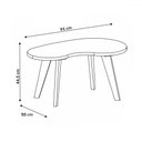 Ver imagem 3 de Mesa de Centro Flora 100% Mdf Terracota/off White - Pnr Móveis