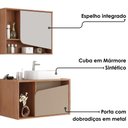 Ver imagem 5 de Gabinete Banheiro Espelheira e Cuba Branca Delta Fendi Freijo Bechara