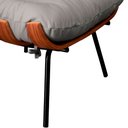 Ver imagem 4 de Puff Decorativo Laura 65cm Couro Off White - Sallar Home