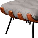 Ver imagem 3 de Puff Decorativo Laura 65cm Couro Off White - Sallar Home