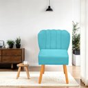 Ver imagem 2 de Cadeira Pétala para Sala de Jantar Confortável e Reforçada Suede