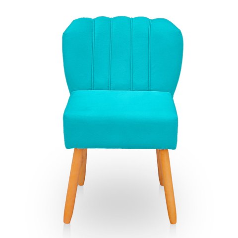 Cadeira Pétala para Sala de Jantar Confortável e Reforçada Suede