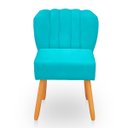 Ver imagem 1 de Cadeira Pétala para Sala de Jantar Confortável e Reforçada Suede