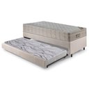 Ver imagem 3 de Bicama Box Solteiro Linho 96x203x28 cm com Colchão Airtech Ortobom Molas Ensacadas