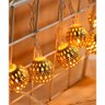 Cordão Luminoso 10 Bolas Leds Luzes Decoração de 2,30 Metros - 3