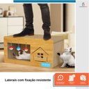Ver imagem 4 de Casinha para Gatos com Arranhador de Mdf 24cm X 48cm