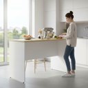 Ver imagem 3 de Bancada Gourmet para Cozinha 222cm 100% Mdf Phoenix Móvel na Caixa