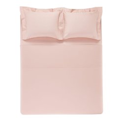 Jogo de Cama Queen Karsten 270 Fios Cetim 100% Algodão Domos Rosa - 2