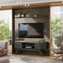 Ver imagem 1 de Home Theater Laguna com Painel Para TV até 65 Polegadas Jade Oliva - Madetec