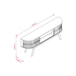 Home Theater Laguna com Painel Para TV até 65 Polegadas Jade Oliva - Madetec - 5 Home Theater Laguna com Painel Para TV até 65 Polegadas Jade Oliva - Madetec - 5