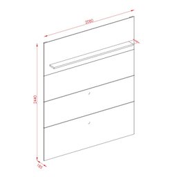 Home Theater Laguna com Painel Para TV até 65 Polegadas Jade Oliva - Madetec - 6 Home Theater Laguna com Painel Para TV até 65 Polegadas Jade Oliva - Madetec - 6