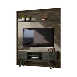 Home Theater Laguna com Painel Para TV até 65 Polegadas Jade Oliva - Madetec - 2 Home Theater Laguna com Painel Para TV até 65 Polegadas Jade Oliva - Madetec - 2