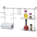 Ver imagem 2 de Kit Cozinha Suspensa Cook Home Porta Rolos E Temperos Kit02