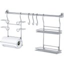Ver imagem 1 de Kit Cozinha Suspensa Cook Home Porta Rolos E Temperos Kit02