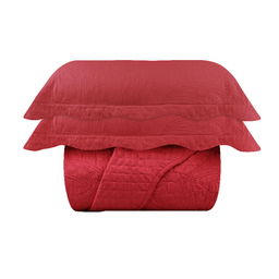 Kit Colcha Classic Border Queen Malbec 3 pçs 2,40m x 2,60m Sonhare Sultan - 2