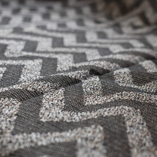 Xale para Sofá Manta 1,60x1,40M Jacquard Paris Preto Decorativo - 2