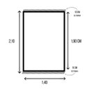 Ver imagem 4 de Xale para Sofá Manta 2,10x1,40M Jacquard Paris Preto Decorativo