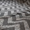 Xale para Sofá Manta 2,10x1,40M Jacquard Paris Preto Decorativo - 2