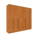 Ver imagem 1 de Guarda Roupa Casal Sevilla 6 Portas de Bater 8 Gavetas MDP Cinamomo