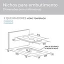 Ver imagem 5 de Cooktop Suggar Mesa de Vidro 2 Queimadores Fg2002avp Preto Bivolt