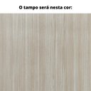 Ver imagem 2 de Mesa de Reunião Retangular 260 x 120 cm Pé Painel PE25 em MDP Cor Noce Naturalle Base Branca