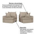 Ver imagem 6 de Sofá Cama Retrátil e Reclinável 3 Lugares Bipartido 210cm León Yescasa