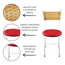 Ver imagem 2 de 2 Cadeiras Brancas para Cozinha Viena Palha:Vermelho